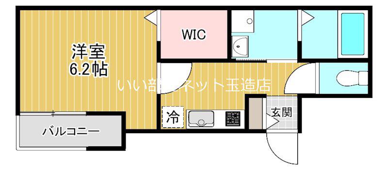 プロスパーコート桃谷(1K/3階)の間取り写真