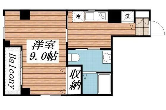 CASAFELICE(1DK/7階)の間取り写真