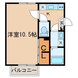 クラシックコート板橋(1K/1階)の間取り写真