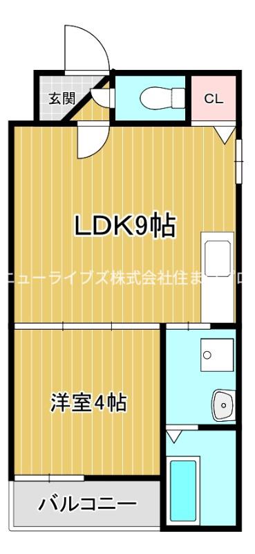 リックス大和田駅前(1LDK/2階)の間取り写真