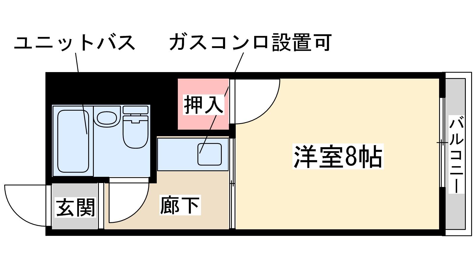 ストロング第3新大阪(ワンルーム/1階)の間取り写真