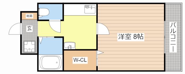 コピス壱番館(1K/1階)の間取り写真