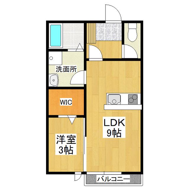リビエラ(1LDK/1階)の間取り写真