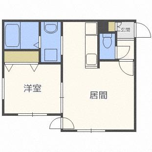  GARE元町 (1LDK/4階)の間取り写真