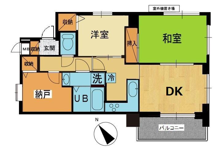 セザール小石川(2SDK/2階)の間取り写真