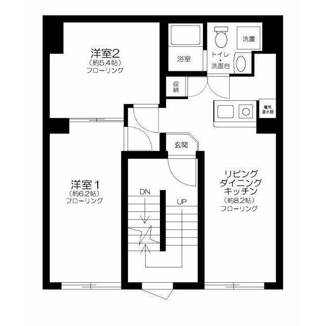 RUYGO OSHIAGE(2LDK/2階)の間取り写真