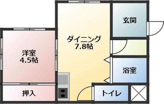 SENOHEN TOYOAKE(1LDK/3階)の間取り写真