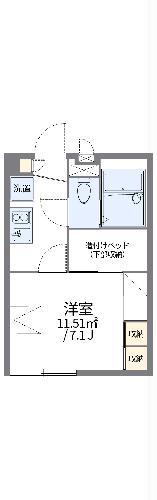 レオパレス美I(1K/2階)の間取り写真