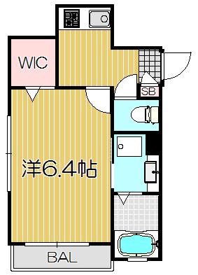 MAISON DE PACIFIC(1K/2階)の間取り写真