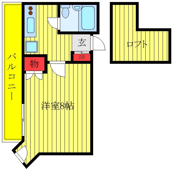 コエル第3ビル(1K/3階)の間取り写真