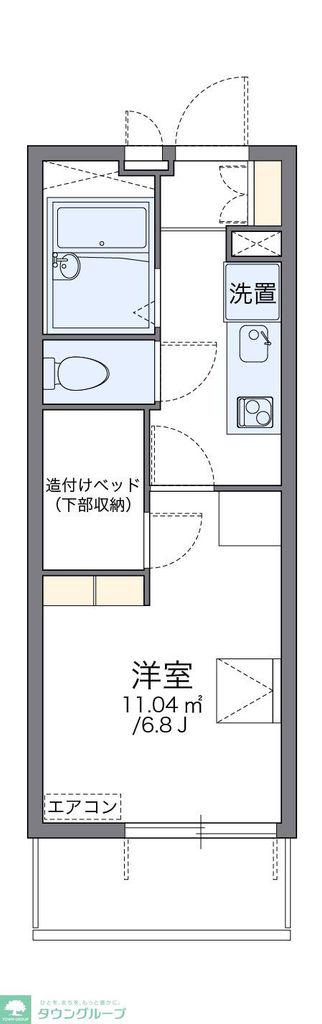 レオパレスリンデンバウム(1K/3階)の間取り写真