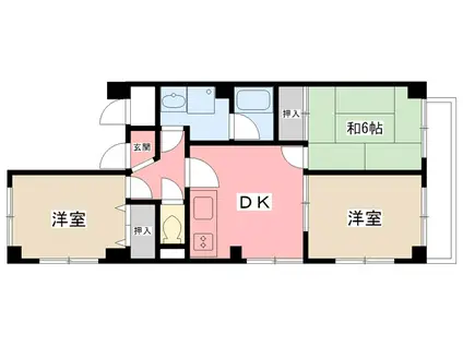 ＪＲ東海道本線 甲子園口駅 徒歩6分 3階建 築27年(3LDK/3階)の間取り写真
