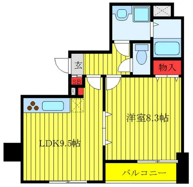 ルート南常盤台 2階階 間取り