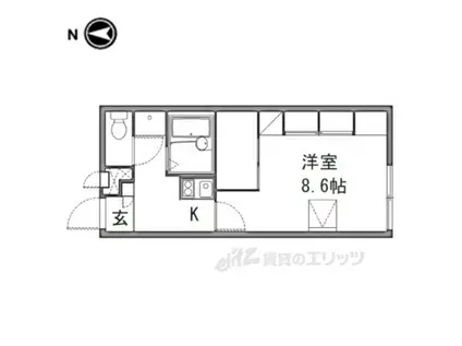 レオパレス FRIENDS(1K/2階)の間取り写真