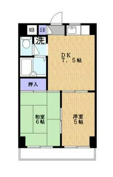 クレセント南千住 4階階 間取り
