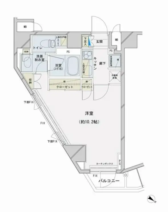 コンシェリア文京根津 6階階 間取り