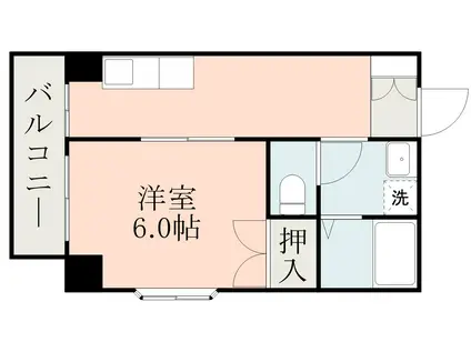 コスモハイツ(1K/3階)の間取り写真