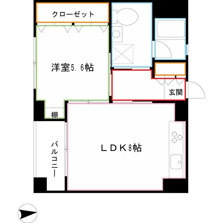 マノワール武蔵野 3階階 間取り