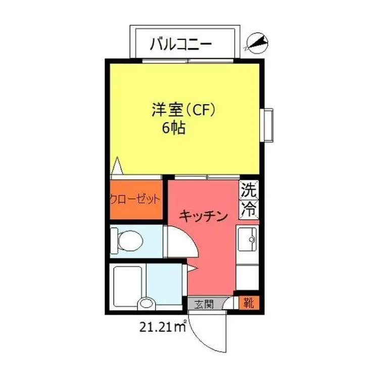 エスポワール石川台 1階階 間取り