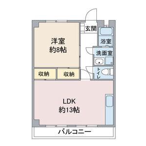 藤本コーポ(1LDK/1階)の間取り写真