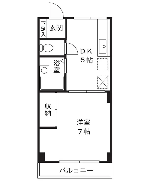 コーポさくら 3階階 間取り