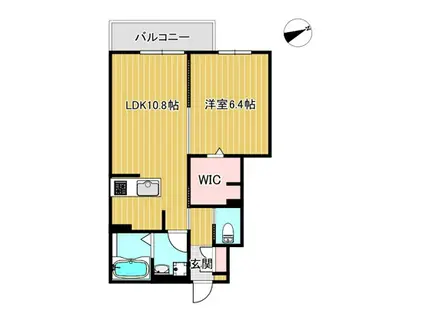 ALVA.B(1LDK/1階)の間取り写真