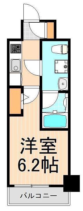 メインステージ北千住IV(ワンルーム/7階)の間取り写真