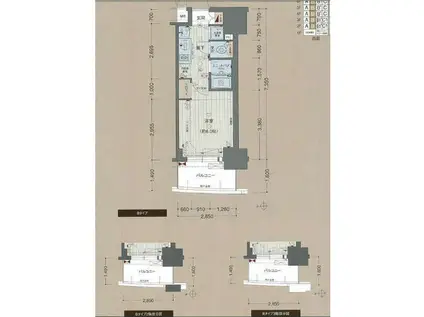プレサンスSAKAEリバースタイル(1K/6階)の間取り写真