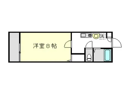 レトア下庄(1K/1階)の間取り写真