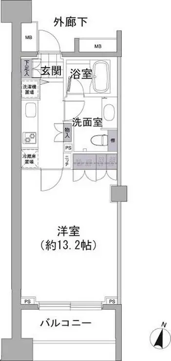 アビティ目黒 2階階 間取り