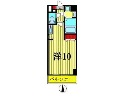 プライムアーバン住吉II(ワンルーム/7階)の間取り写真