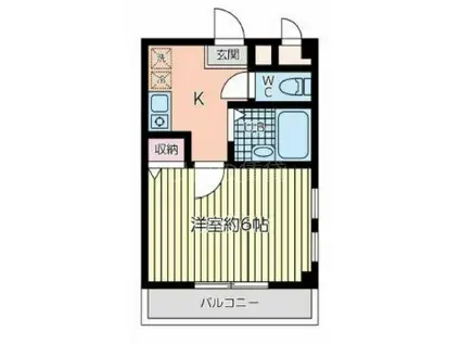 プログレスホーエー(1K/3階)の間取り写真