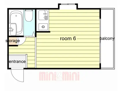 メゾンドアーム(ワンルーム/3階)の間取り写真