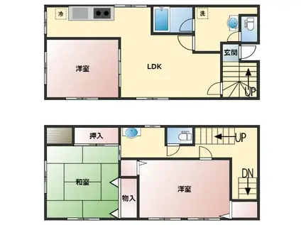 芝大門KSビル(3LDK/4階)の間取り写真