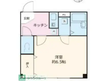 RAYHAUS横濱鶴見II(1K/2階)の間取り写真