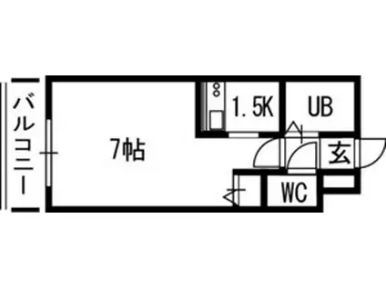 LENNON TERRAZA 6-3(1K/4階)の間取り写真