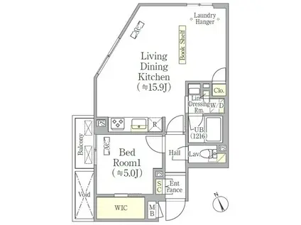 OZIO西荻窪II(1LDK/3階)の間取り写真
