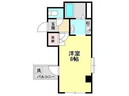 MKビル(ワンルーム/4階)の間取り写真