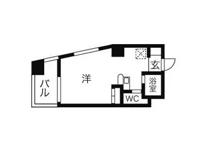 ドール新栄(1K/3階)の間取り写真