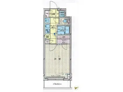 ルーブル久我山弐番館(1K/3階)の間取り写真