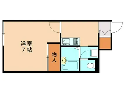 レオネクストTOBAII(1K/1階)の間取り写真