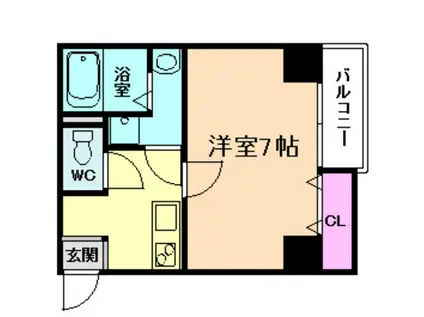 ES-GRANDE大阪福島(1K/5階)の間取り写真