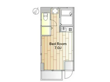 めぞん浅倉(ワンルーム/1階)の間取り写真