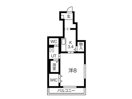 RUND 大手町(1K/1階)の間取り写真