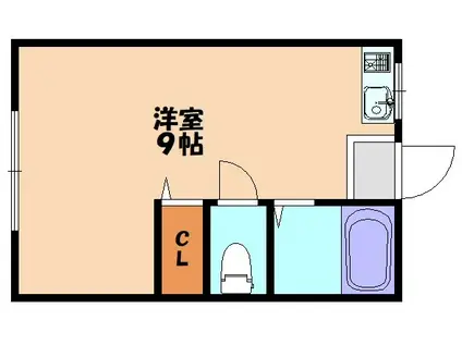 塚本コーポ(ワンルーム/1階)の間取り写真