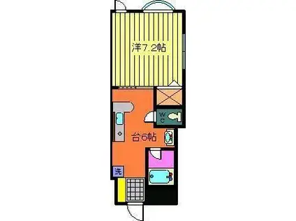 アーバンコート二軒屋(1DK/3階)の間取り写真