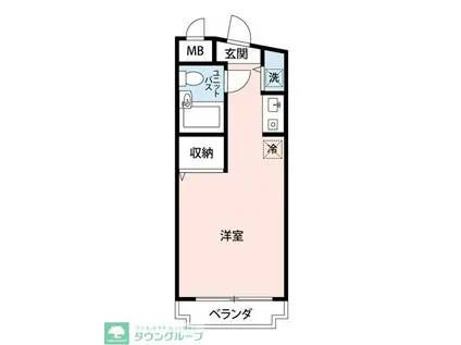 マイナビSTAYパレス新百合ヶ丘(ワンルーム/4階)の間取り写真