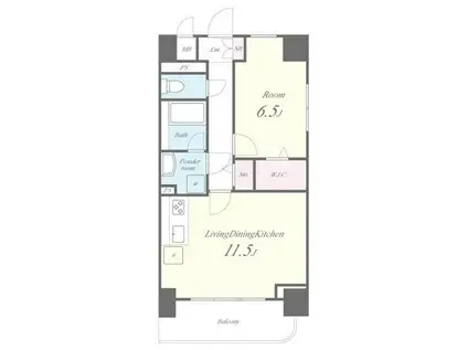 グラシーナ文京(1LDK/7階)の間取り写真