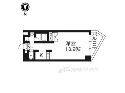 山科IMビル(ワンルーム/7階)の間取り写真