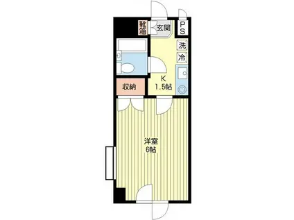 アーバンレジデンス(1K/2階)の間取り写真